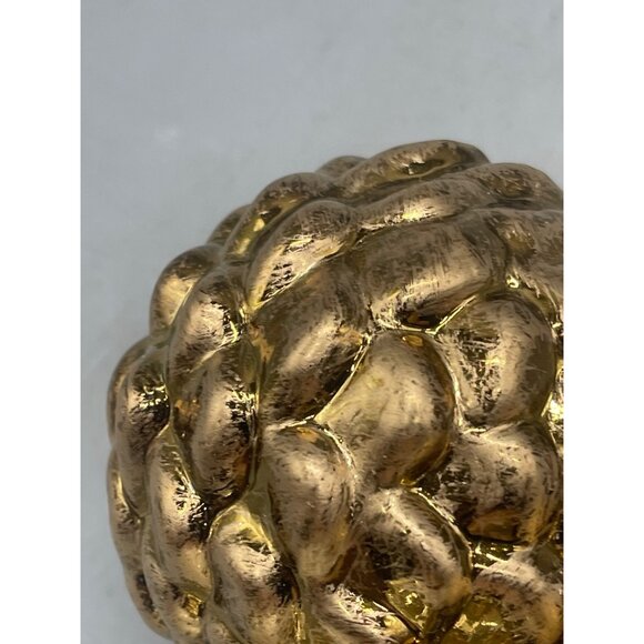 set of 5 Christmas ornament bulbs silver gold glitter graphic assorted READ - Picture 3 of 5